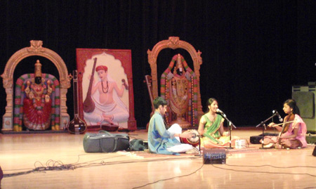 The stage at Cleveland State University for Aradhana