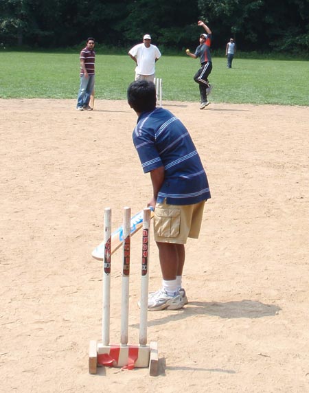 cricket bowler and batter