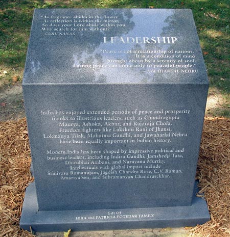 Indian Cultural Garden in Cleveland Ohio - Leadership