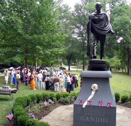 Gandhi Statue in Cleveland Indian Cultural Garden