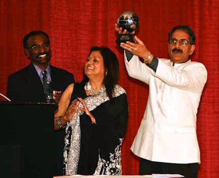 Rita N. Singh with husband and Venky Venkatesh