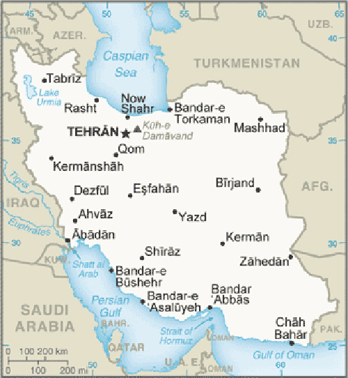 Map of Iran