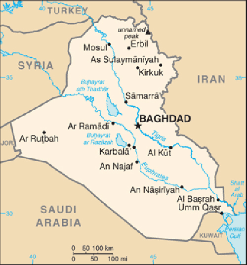 Map of Iraq