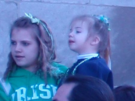 Crowd at Saint Colman Catholic Church on Saint Patrick's Day (photo by Dan Hanson)