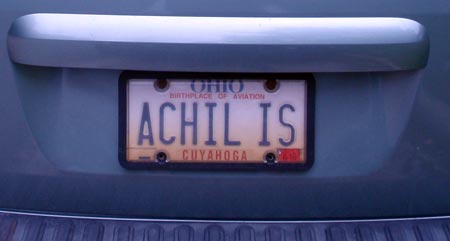 Achille Island license plate