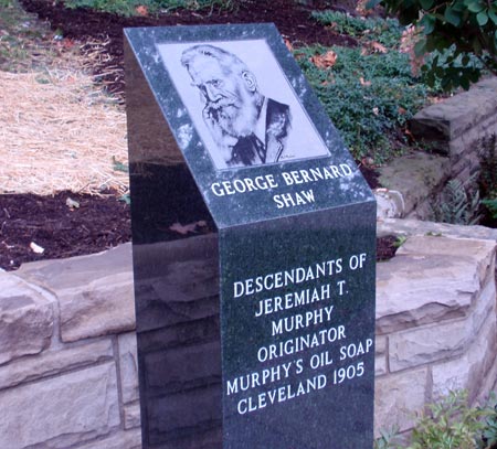 George Bernard Shaw - Cleveland Irish Cultural Garden photos by Dan Hanson