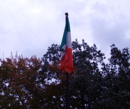 Irish Tricolor Flag - Cleveland Irish Cultural Garden photos by Dan Hanson