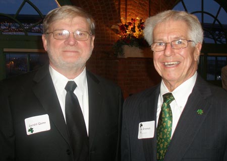 MC Gerry Quinn with Jim Brennan