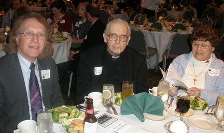 Dennis McNulty, Fr. Joseph McNulty and Sr. Corita Ambrose CSJ
