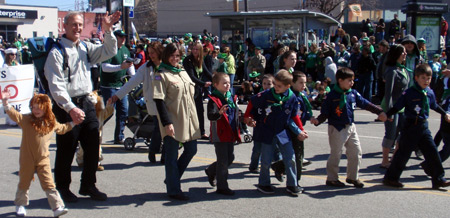 Boy Scouts of America - 100 years - Cleveland's St. Patrick's Day parade 2010