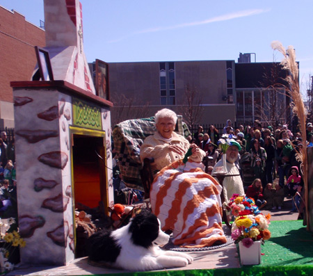 Jean Walsh on Irish American Club East Side Float