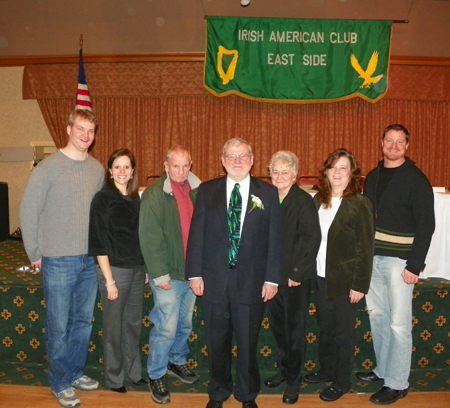 Parade Grand Marshall Gerry Quinn with family