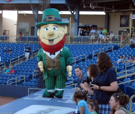 Lucky the Leprechaun
 on dugout