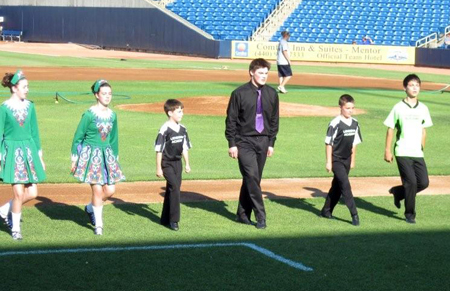 Lenaghan Irish Dancers on the field