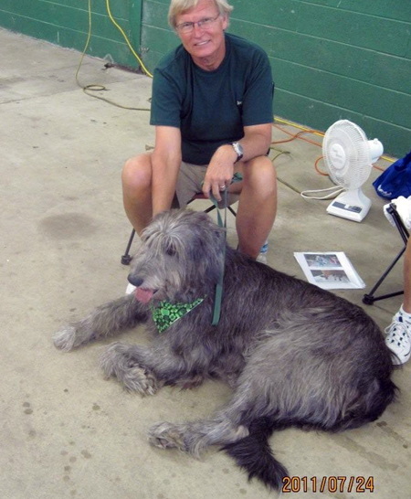 Denny Peltola with Luna