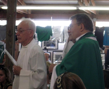 Rev. Father Thomas Mahoney and visiting priest from Ireland