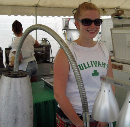 Sullivan's food booth waitress: Hama Van Wormer.