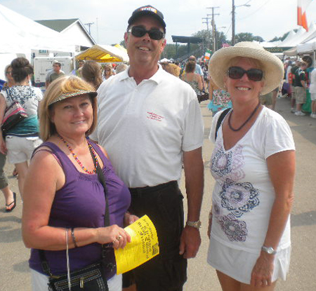 Pam and Russ Splitorff with Linda Baron