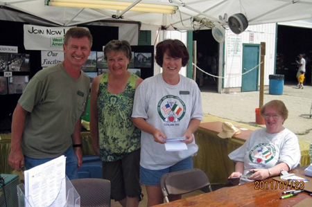 West Side Irish American Club  Booth - Mary Flynn, Eileen McNeely, Bill & Diane Luther