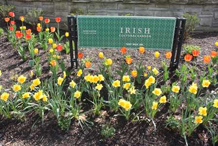 Cleveland Irish Cultural Garden sign