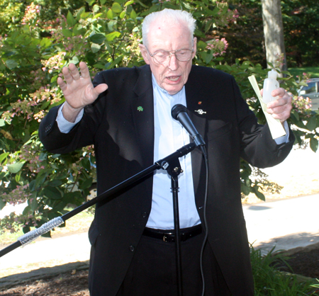 Father Jim O'Donnell at Cleveland Irish Garden