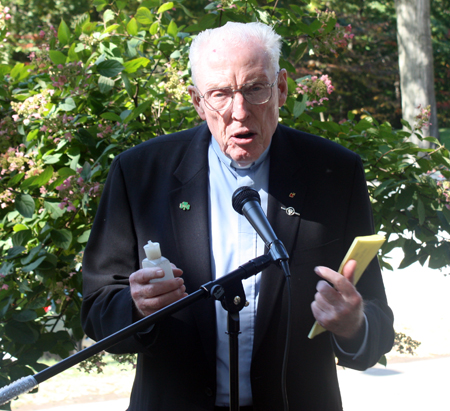 Father Jim O'Donnell at Cleveland Irish Garden