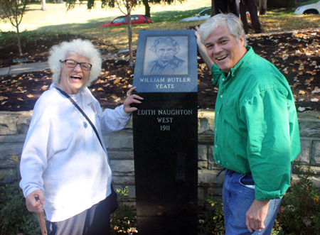 Kevin Cronin and mom in front of Yeats