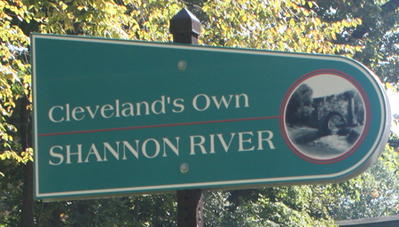 Cleveland's own Shannon River sign