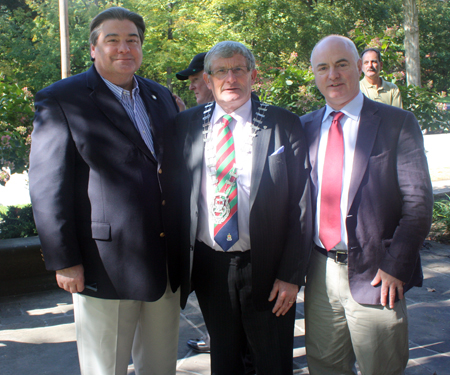 Ohio State Senator Tom Patton with Austin Francis O'Malley, Chairman of Mayo County Council and Peter Hynes, Mayo County Manager
