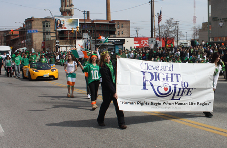 Cleveland Right to Life at 2011 Cleveland St. Patrick's Day Parade