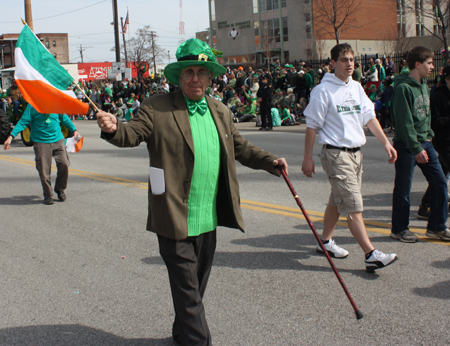 Joe Meisner of Cleveland Right to Life at 2011 Cleveland St. Patrick's Day Parade