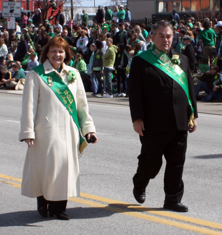 Parade Co-Chairs Sheila Murphy Crawford and Fr. Thomas Mahoney
