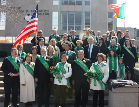 Dignitaries at 2011 Cleveland St Patrick's Day Parade