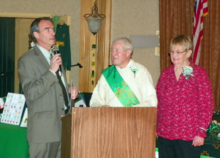 Euclid Mayor Bill Cervenik with Martin and Kathy Carey