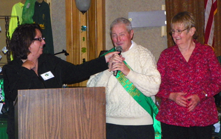 Linda Walsh with Martin and Kathy Carey