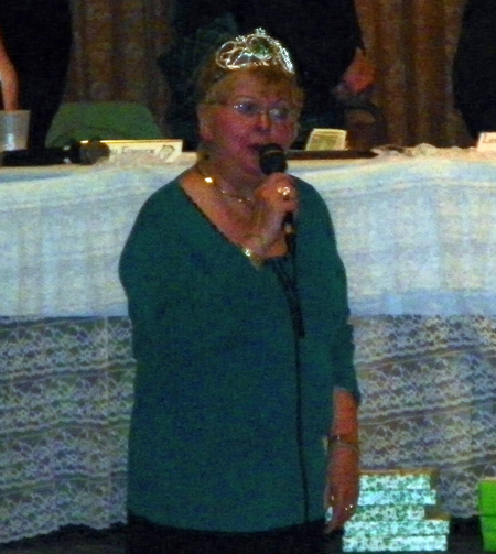 Mary Jane Carlin singing the Anthems