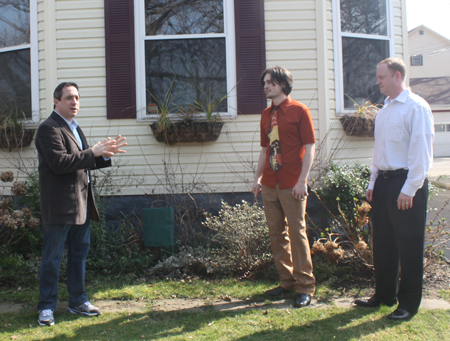 Johnny Kilbane house in Cleveland - sign unveiling