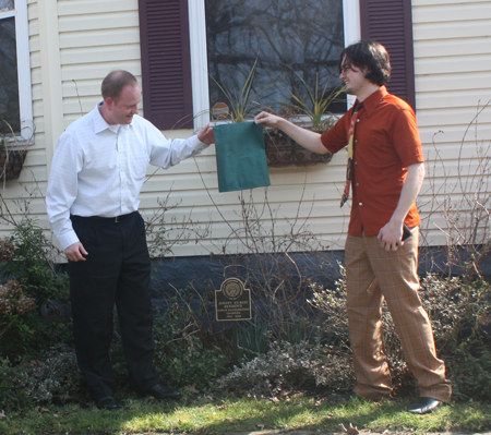 Johnny Kilbane house in Cleveland - sign unveiling