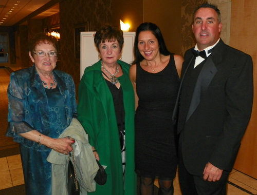 Ann Campbell with Bridgett, Nora and Thomas Leneghan