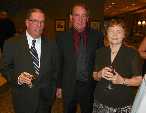 Pete Hannon with  Frank and Mrs. Leneghan 