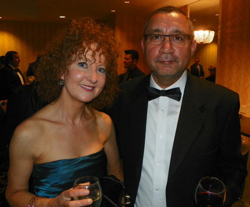 Regina Costello and husband Deepak 