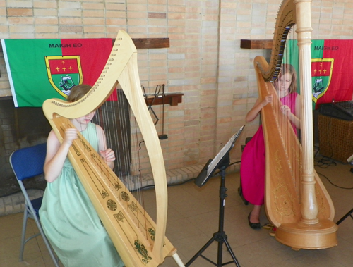 Harpists at Mayo Society Tea