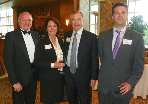 Westlake Mayor Dennis Clough, Tana and John Carney and Bryan Falk