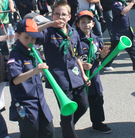 Boy Scouts at Cleveland Saint Patrick's Day Parade