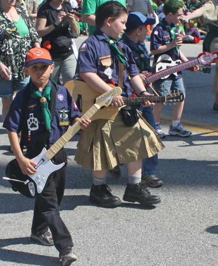 Boy Scouts at Cleveland Saint Patrick's Day Parade