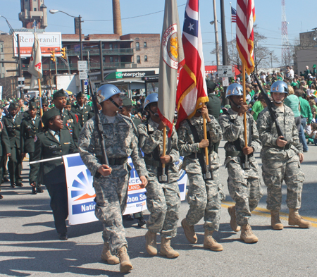 Boy Scouts at Cleveland Saint Patrick's Day Parade