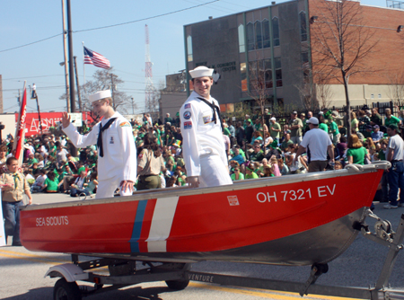 Boy Scouts at Cleveland Saint Patrick's Day Parade