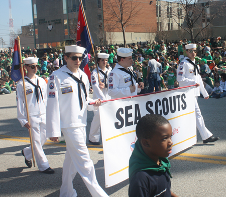 Boy Scouts at Cleveland Saint Patrick's Day Parade