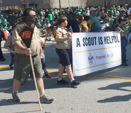 Boy Scouts at Cleveland Saint Patrick's Day Parade
