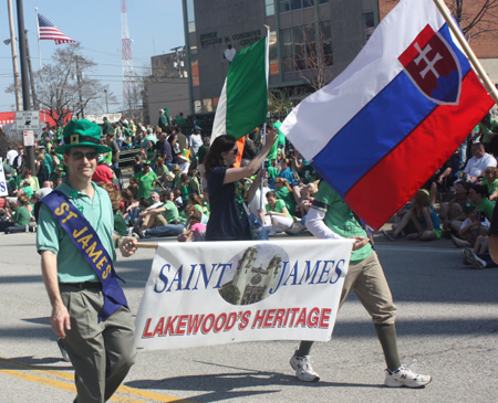 Catholic Churches at Cleveland St. Patrick's Day Parade